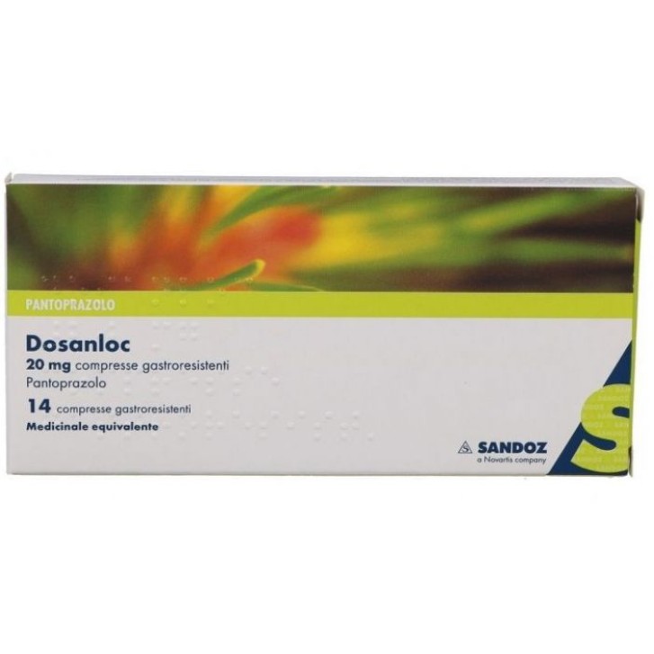 Dosanloc 20 mg Sandoz 14 Compresse - Pantoprazolo Reflusso