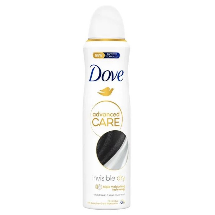 Dove Deodorante Advanced Care Invisible Dry Spray 150 ml