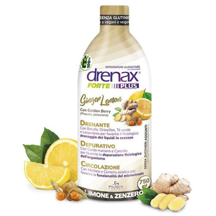 Drenax Forte Ginger Lemon 750 ml - Integratore Drenante