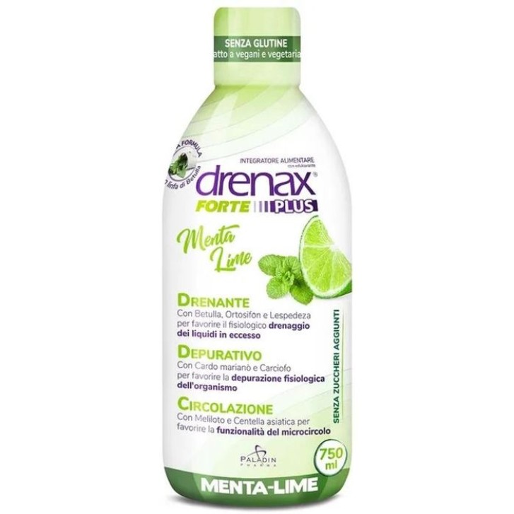 Drenax Forte Plus Menta Lime 750 ml - Integratore Drenante Depurativo