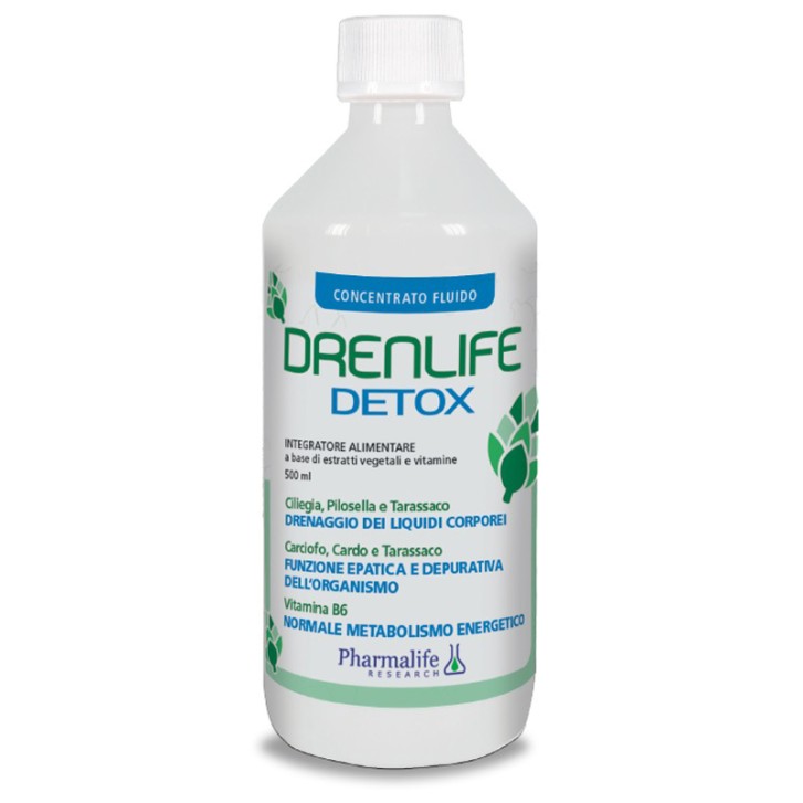 Drenlife Detox 500 ml - Integratore per Depurazione e Drenaggio