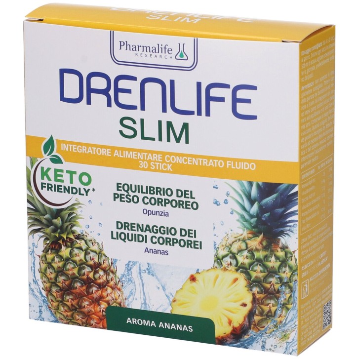 Drenlife Slim 30 Stick - Integratore per Drenaggio dei Liquidi