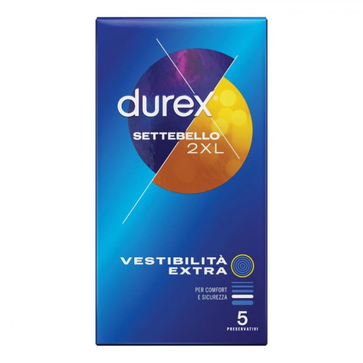 Durex Settebello Vestibilità Extra 2XL 5 Profilattici