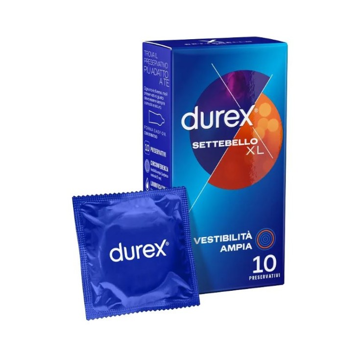 Durex Settebello XL Vestibilità Ampia 10 Profilattici