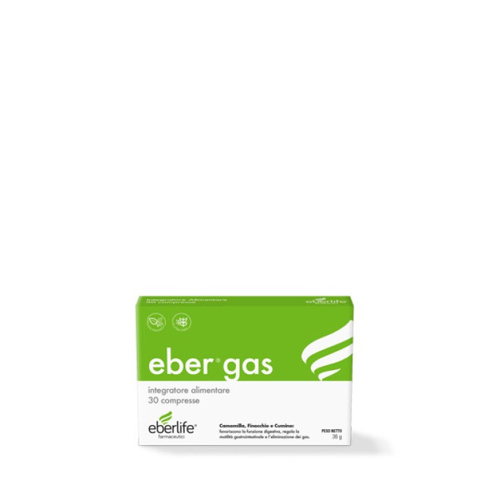 Eber Gas 30 Compresse - Integratore Benessere Gastrointestinale
