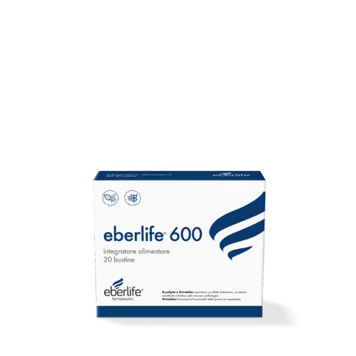 Eberlife 600 Gusto Arancia 20 Bustine - Integratore Fluidificante e Antiossidante