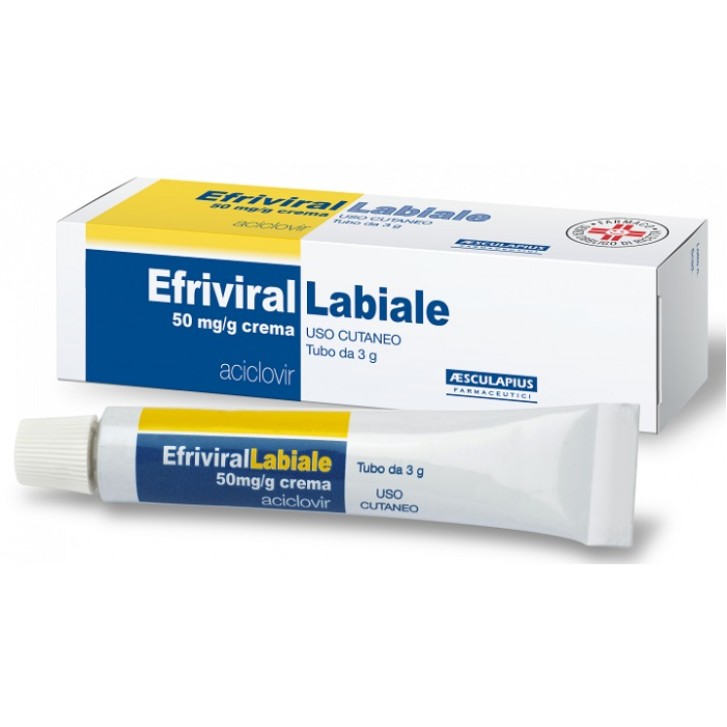 Efriviral Labiale Crema 5% Aciclovir 3 grammi