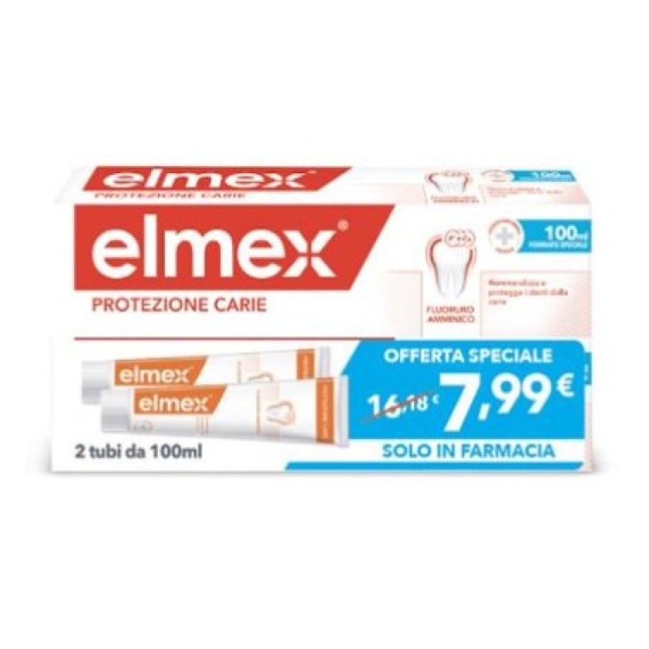 Elmex Dentifricio Anticarie Bitubo 2x100 ml