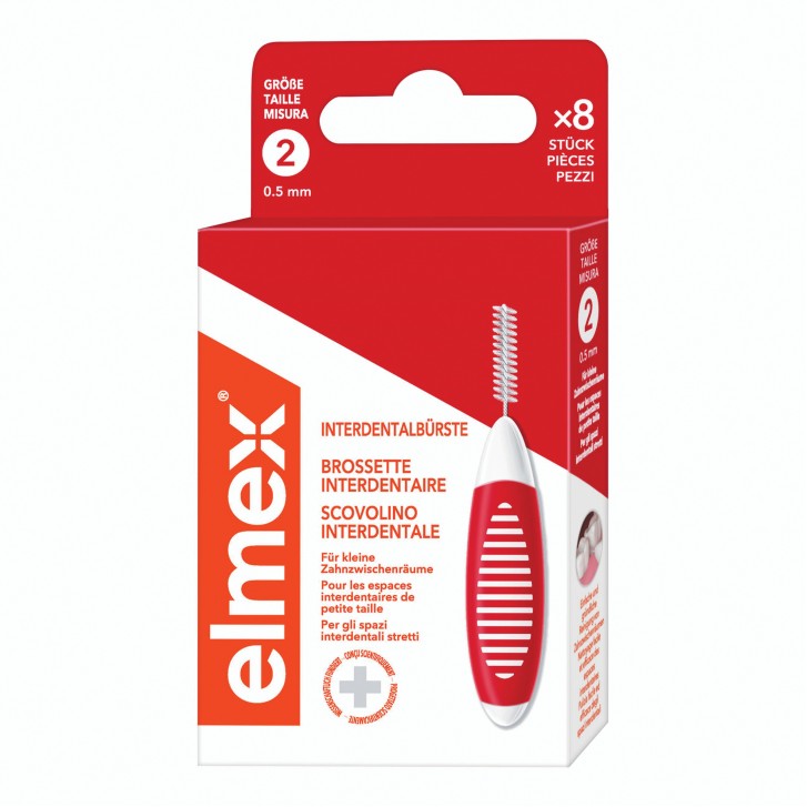 Elmex Scovolino Interdentale Rosso 0,5 mm 8 Pezzi