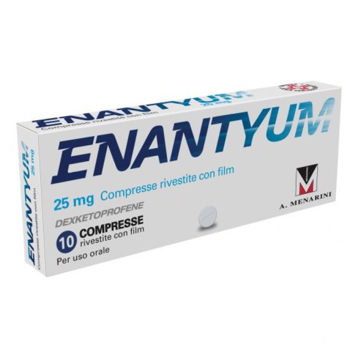 Enantyum 25 mg Dexketoprofene 10 compresse