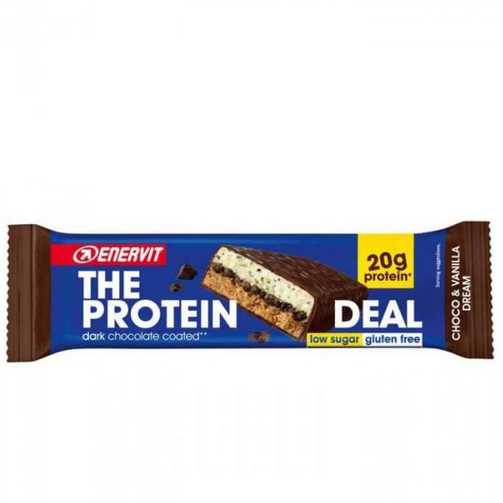 Enervit Protein Deal Cioccolato e Vaniglia Barretta Energetica 55 grammi