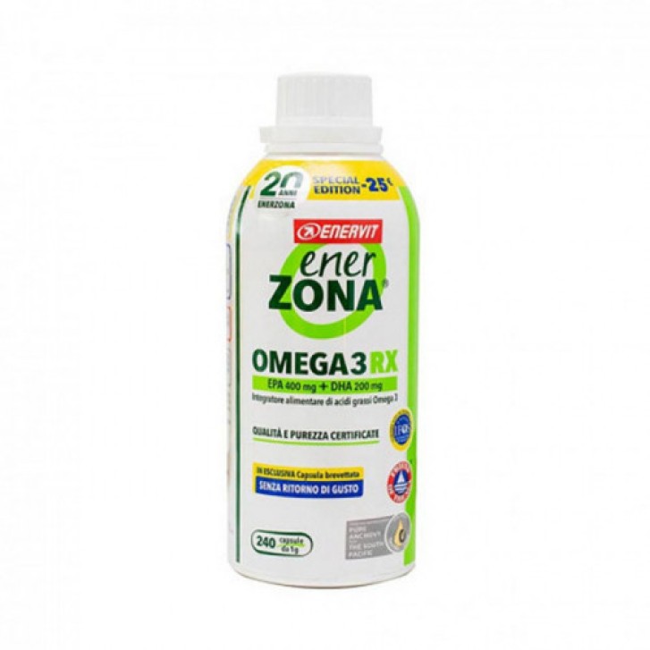 Enerzona Omega 3RX 240 Capsule - Integratore di Acidi Grassi