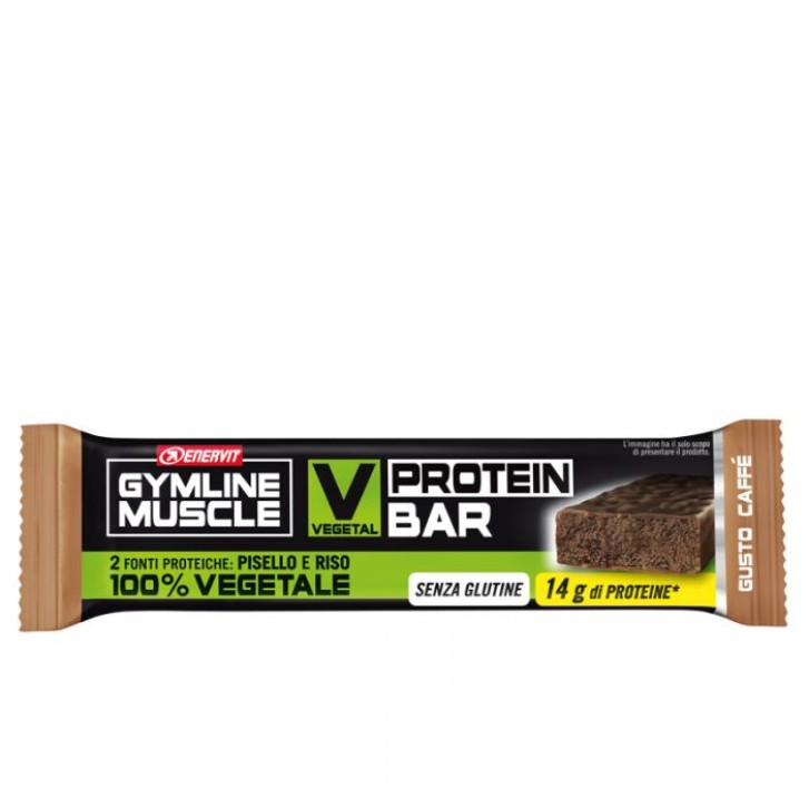 Enervit Gymline Muscle Vegetal Protein Barretta Energetica Caffe 60 grammi