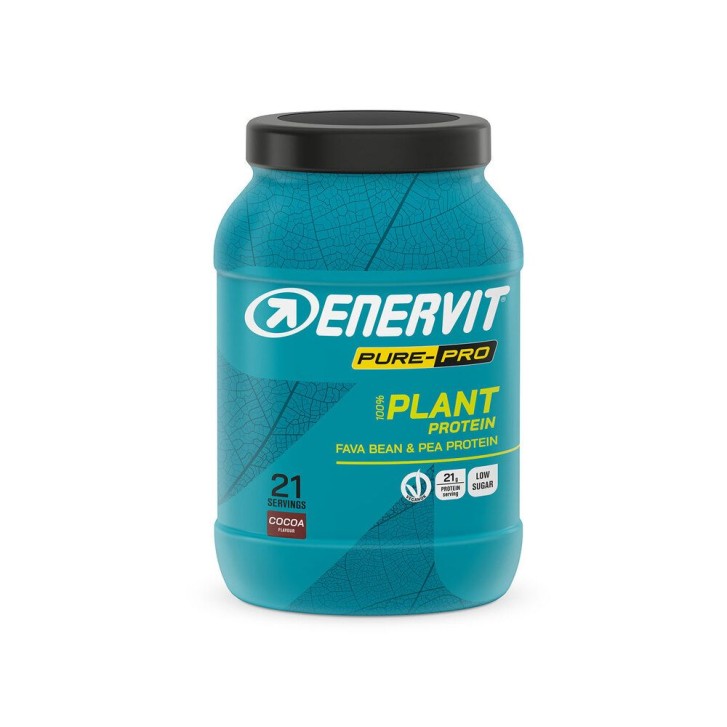 Enervit Pure-Pro Plant Protein Cacao 630 g - Integratore Massa Muscolare e Sport