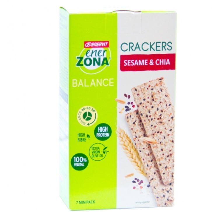 Enerzona Cracker Sesamo & Chia 7 x 25 grammi
