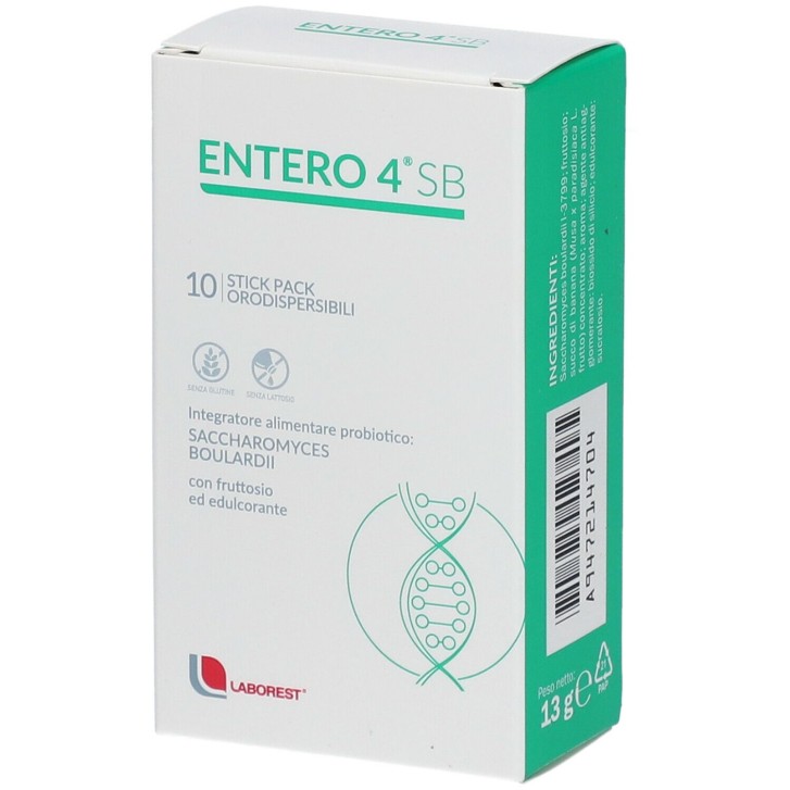 Entero 4 SB 10 Stick - Integratore Alimentare Probiotico