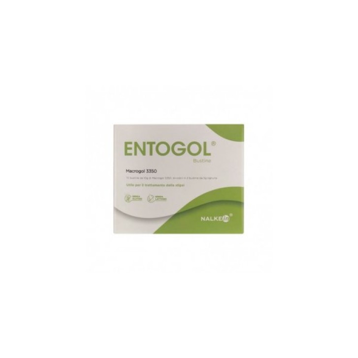 Entogol Macrogol 3350 per il trattamento delle Stipsi 10 Bustine