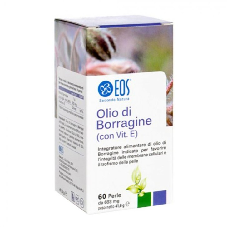 EOS Olio di Borragine 690 mg 60 Perle - Integratore Alimentare