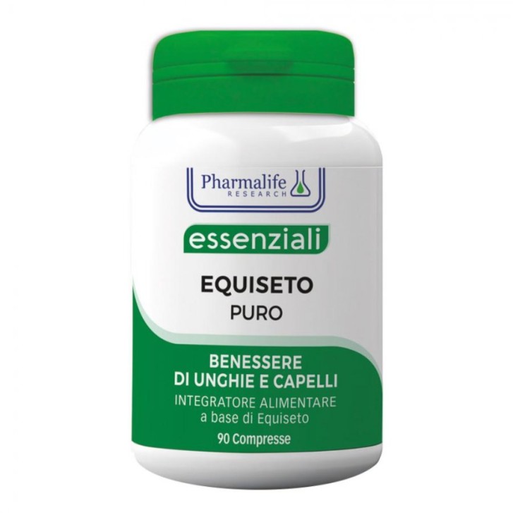 Equiseto Puro 90 Compresse - Integratore per Unghie, Capelli e Drenaggio