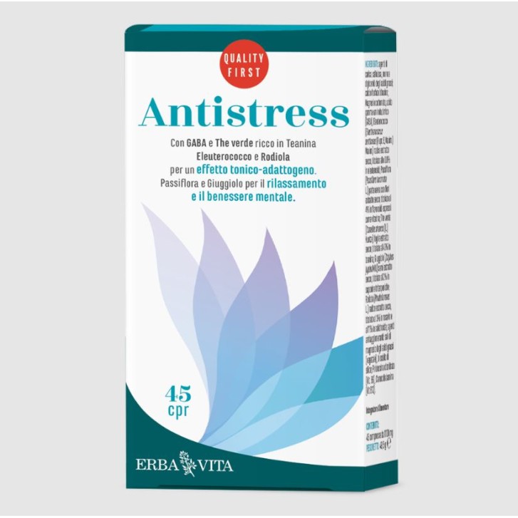 Erba Vita Antistress 45 compresse - Integratore Rilassamento e Benessere Mentale