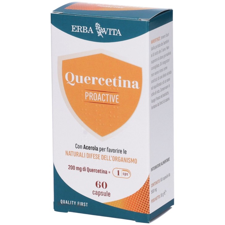Erba Vita Quercetina ProActive 60 capsule - Integratore Difese Immunitarie