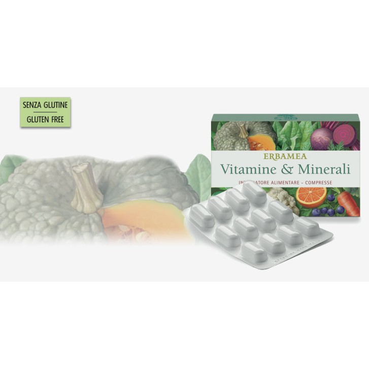 Erbamea Vitamine & Minerali 24 Compresse - Integratore Alimentare