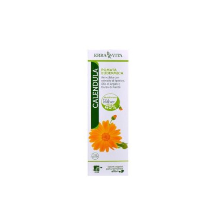 Erba Vita Calendula Pomata Eudermica Idratante Viso e Corpo 50 ml