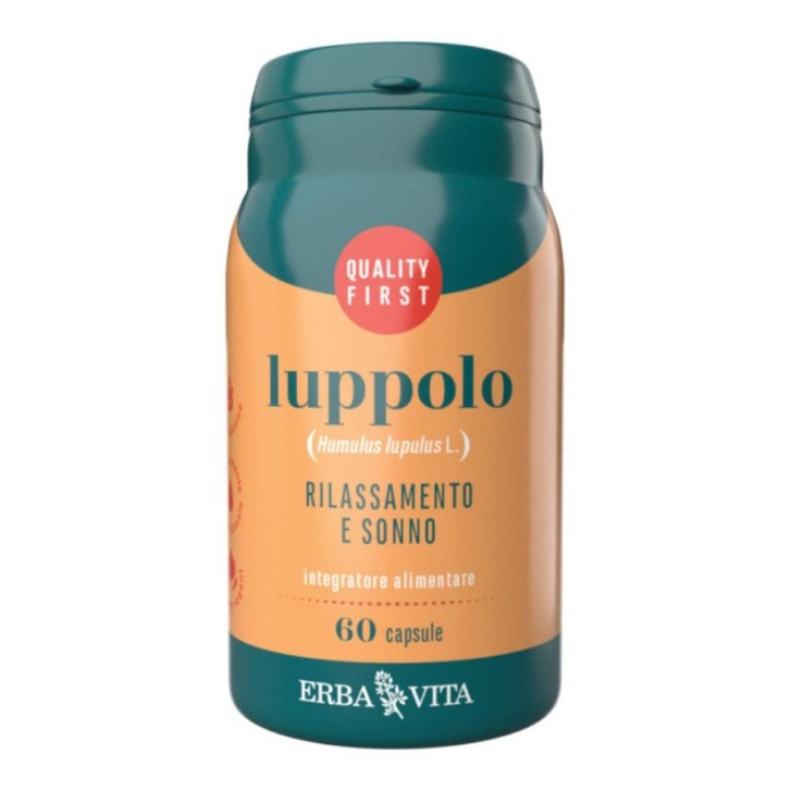 Erba Vita Luppolo 60 capsule - Integratore Benessere Sonno e Rilassamento