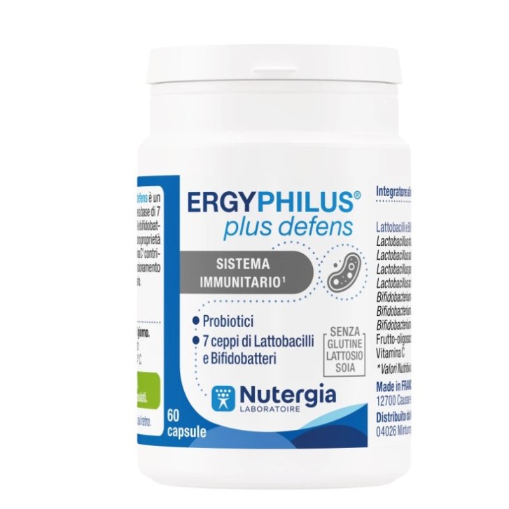 Ergyphilus Plus Defens 60 capsule - Integratore Benessere Sistema Immunitario con probiotici