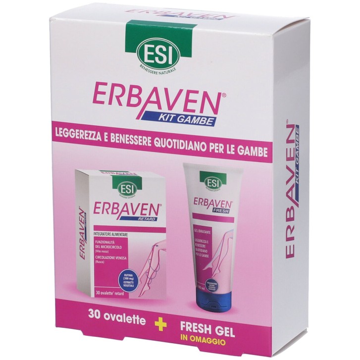 Esi Kit Erbaven 30 Ovalette + Fresh Gel 100 ml - Integratore Microcircolo