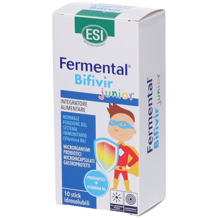 ESI Fermental Bifivir Junior 10 Stick - Integratore Flora Intestinale e Difese Immunitarie