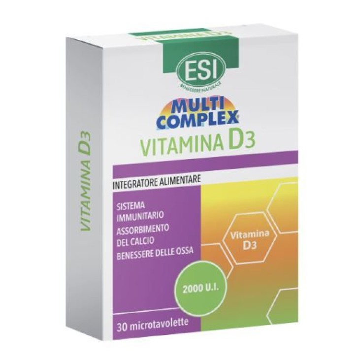 Esi Multicomplex Vitamina D3 30 Tavolette - Integratore Alimentare