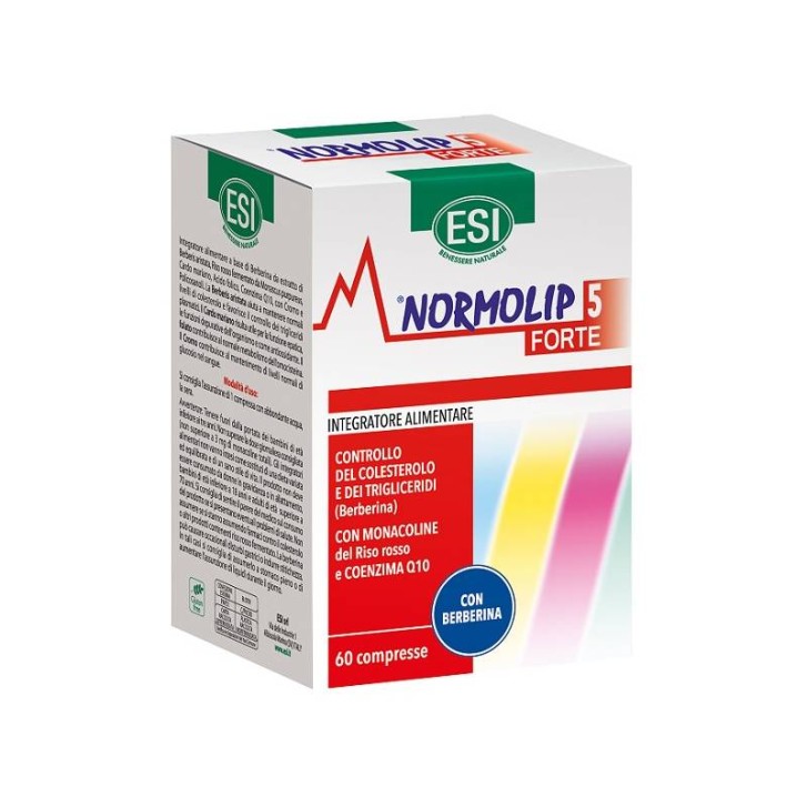 Esi Normolip 5 Forte 60 Compresse - Integratore Controllo Colesterolo e Trigliceridi
