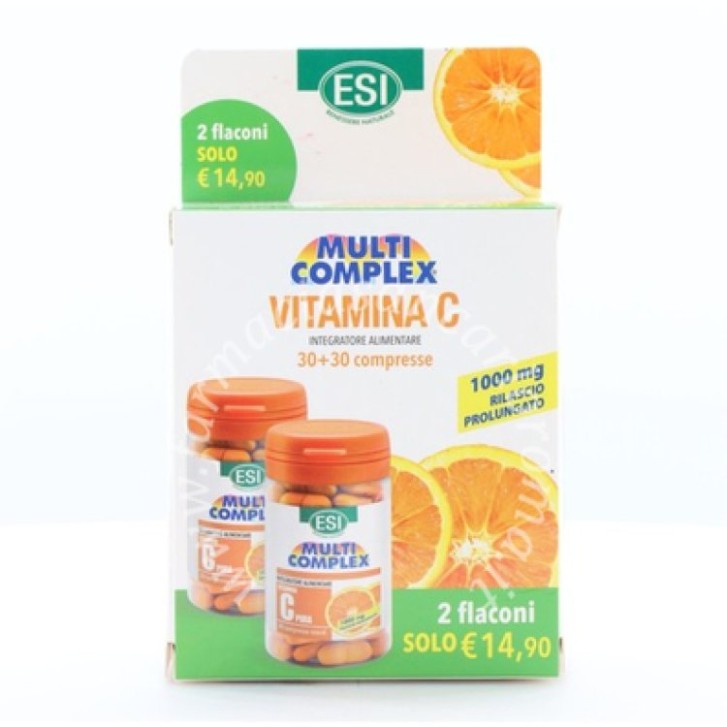 Esi Vitamina C Pura Retard Multicomplex 60 Capsule - Integratore Alimentare