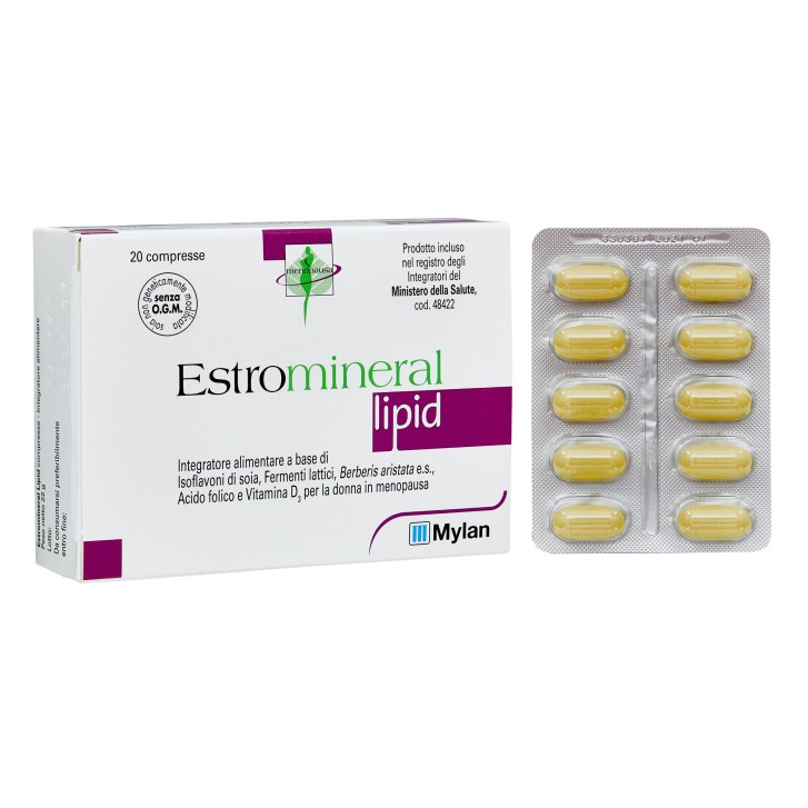 Estromineral Lipid 20 Compresse - Integratore per la Menopausa e il Colesterolo