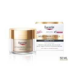 Eucerin Hyaluron-Filler + Elasticity Crema Notte Antirughe ed Anti-età 50 ml