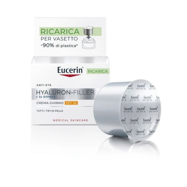 Eucerin Hyaluron-Filler +3x Effect Giorno SPF30 Ricarica 50 ml