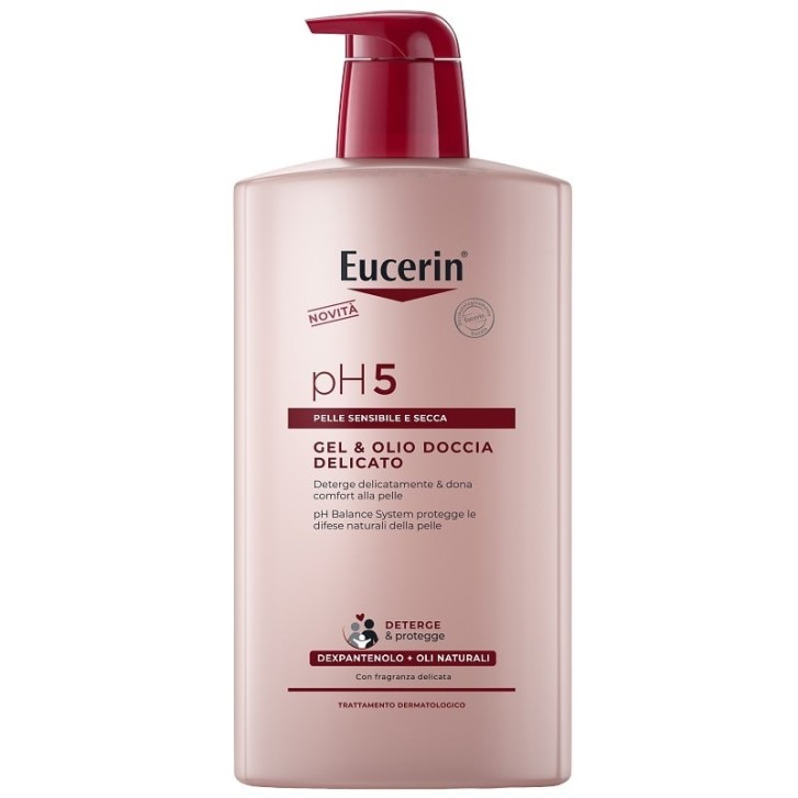 Eucerin Gel e Olio Doccia Delicato 1 Litro
