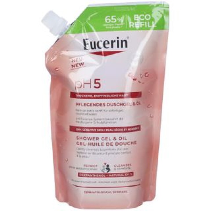 Eucerin Gel Olio Doccia Detergente Delicato Ricarica 400 ml