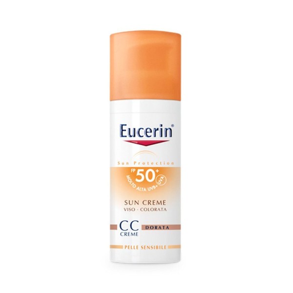 Eucerin Sun Crema Viso CC Crema Colorata Dorata SPF 50+ 50 ml