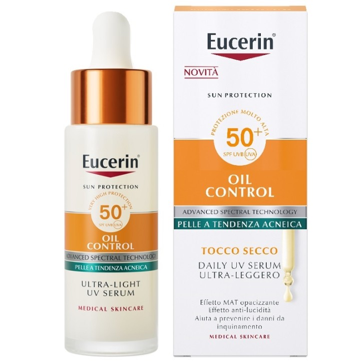 Eucerin Sun Viso Oil Control Solare SPF50+ Tocco Secco 50 ml