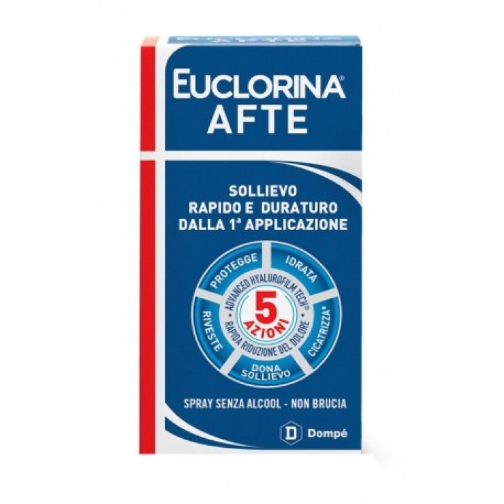 Euclorina Afte Spray all'acido Ialuronico 15 ml