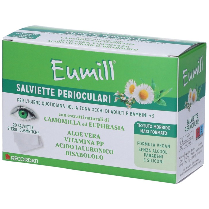 Eumill Salviettine Perioculari 20 pezzi