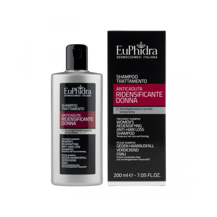 Euphidra Shampoo Trattamento Anticaduta Ridensificante Donna 200 ml