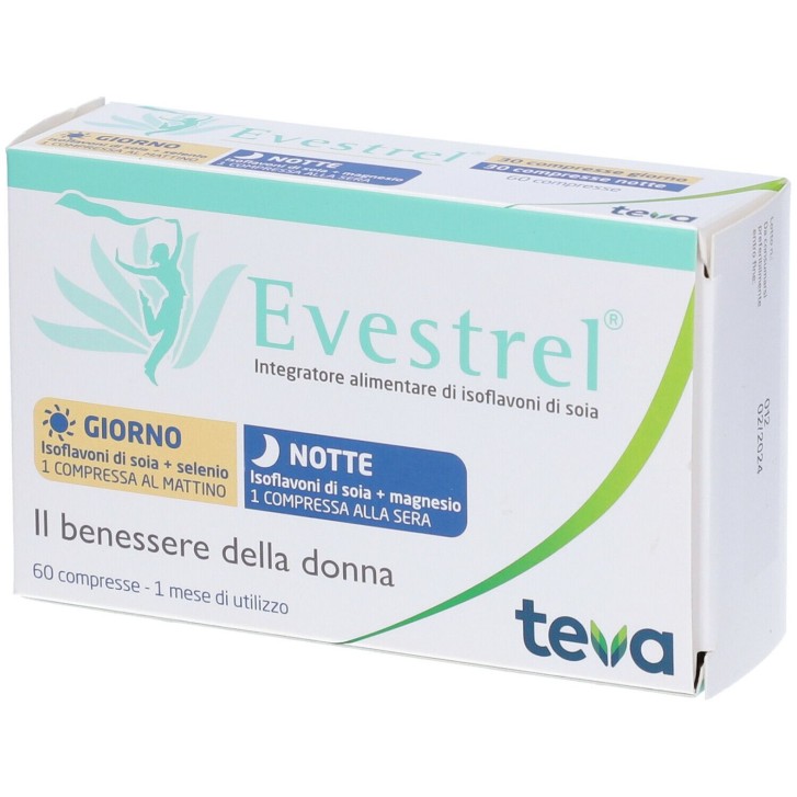 Evestrel Giorno & Notte 60 Compresse - Integratore per la Menopausa