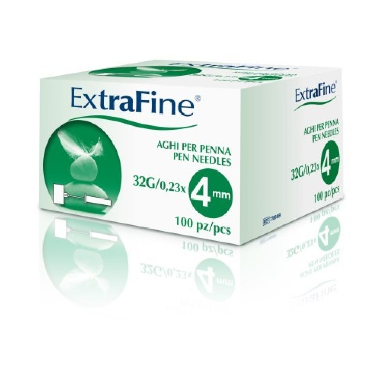 Extrafine 100 Aghi per Penna da Insulina G32 4 mm