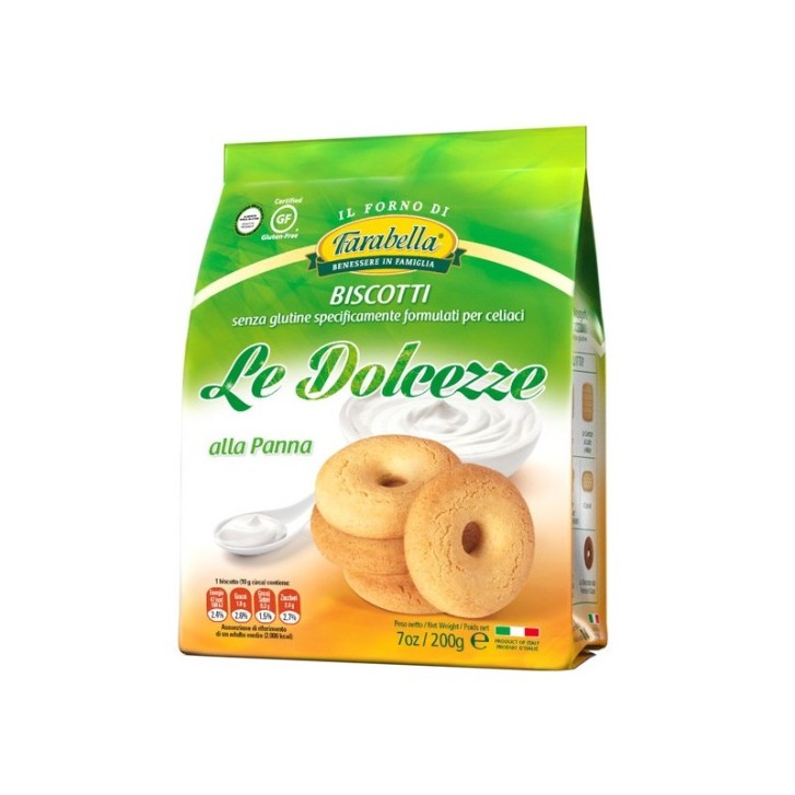 Farabella Le Dolcezze Biscotti Senza Glutine alla Panna 200 grammi