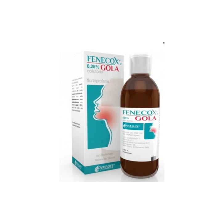 Fenecox Gola Collutorio 0,25% 160 ml - Farmaco da Banco