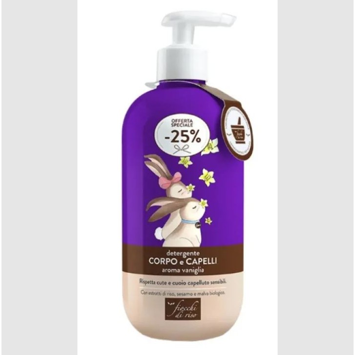 Fiocchi di Riso Detergente Corpo e Capelli Aroma Vaniglia Special Edition 400ml