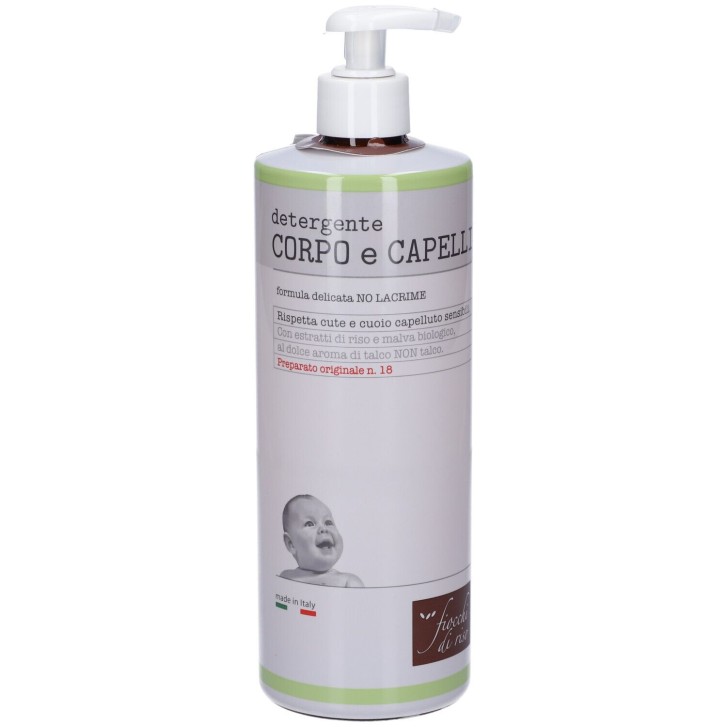 Fiocchi di Riso Detergente Corpo e Capelli Talco 750 ml